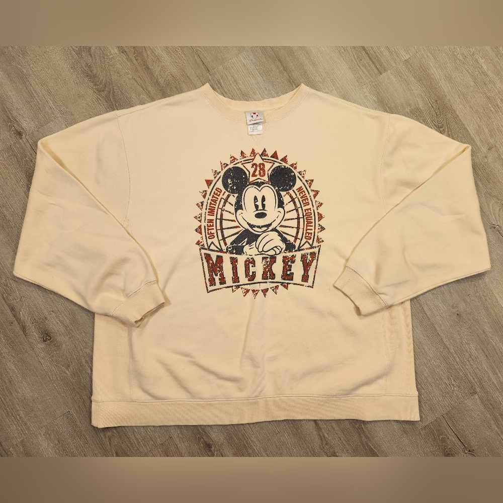 Vintage Disney Store Mickey Mouse Sweatshirt Crewneck Mens Size XL